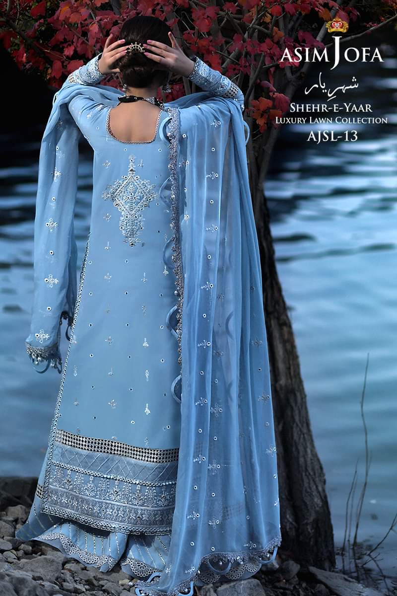 AJSL - 13 | Asim Jofa | Shehr - E - Yaar Luxury Lawn Collection 2022