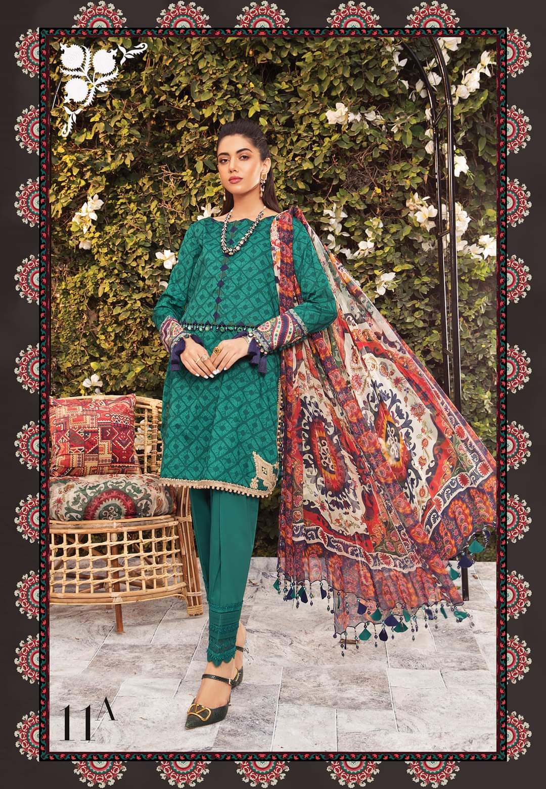 11A | Maria B | Secret Garden | Mprints Summer Lawn Collection 2022