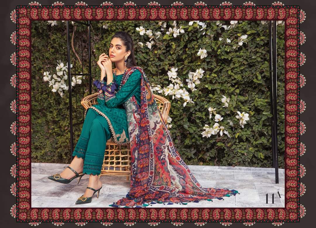 11A | Maria B | Secret Garden | Mprints Summer Lawn Collection 2022