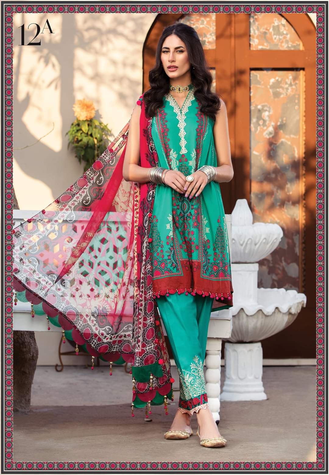 12A | Maria B | Secret Garden | Mprints Summer Lawn Collection 2022