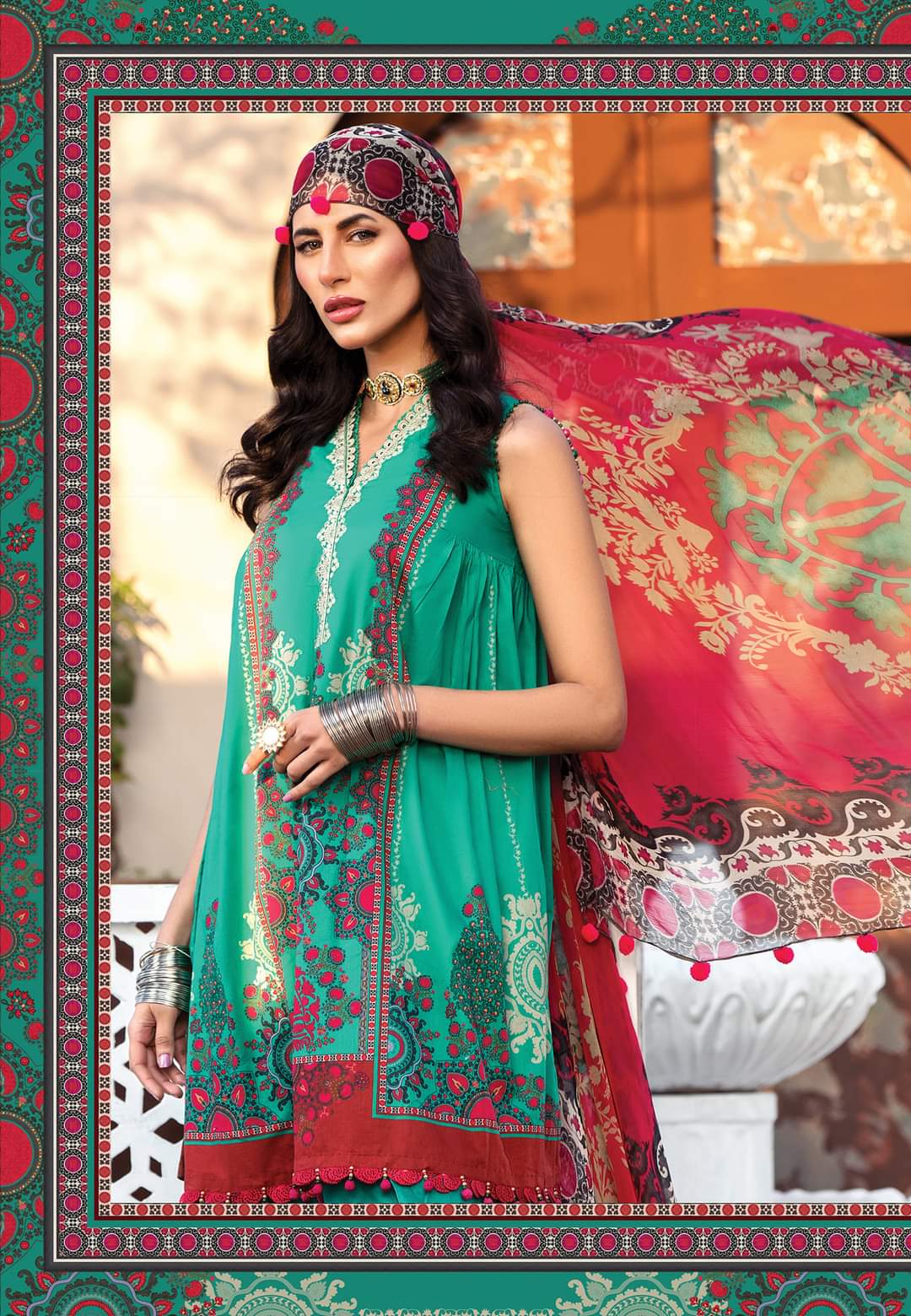 12A | Maria B | Secret Garden | Mprints Summer Lawn Collection 2022