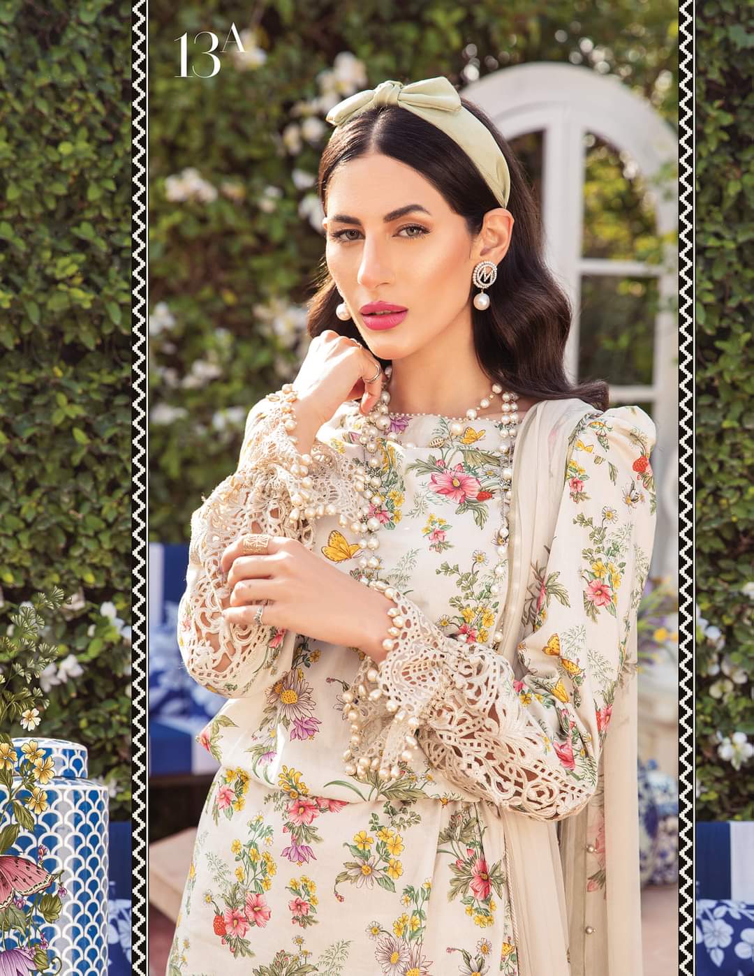 13A | Maria B | Secret Garden | Mprints Summer Lawn Collection 2022