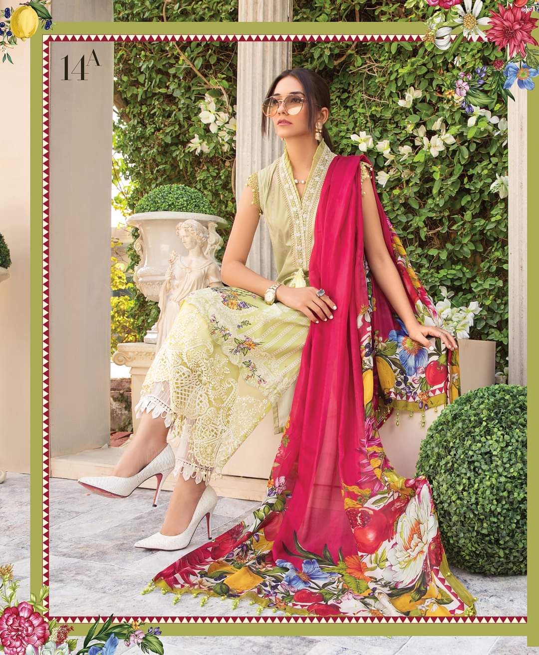 14A | Maria B | Secret Garden | Mprints Summer Lawn Collection 2022
