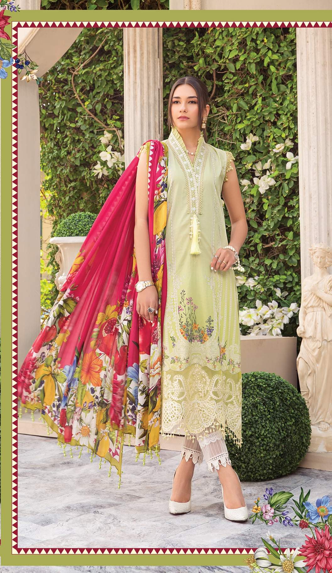 14A | Maria B | Secret Garden | Mprints Summer Lawn Collection 2022