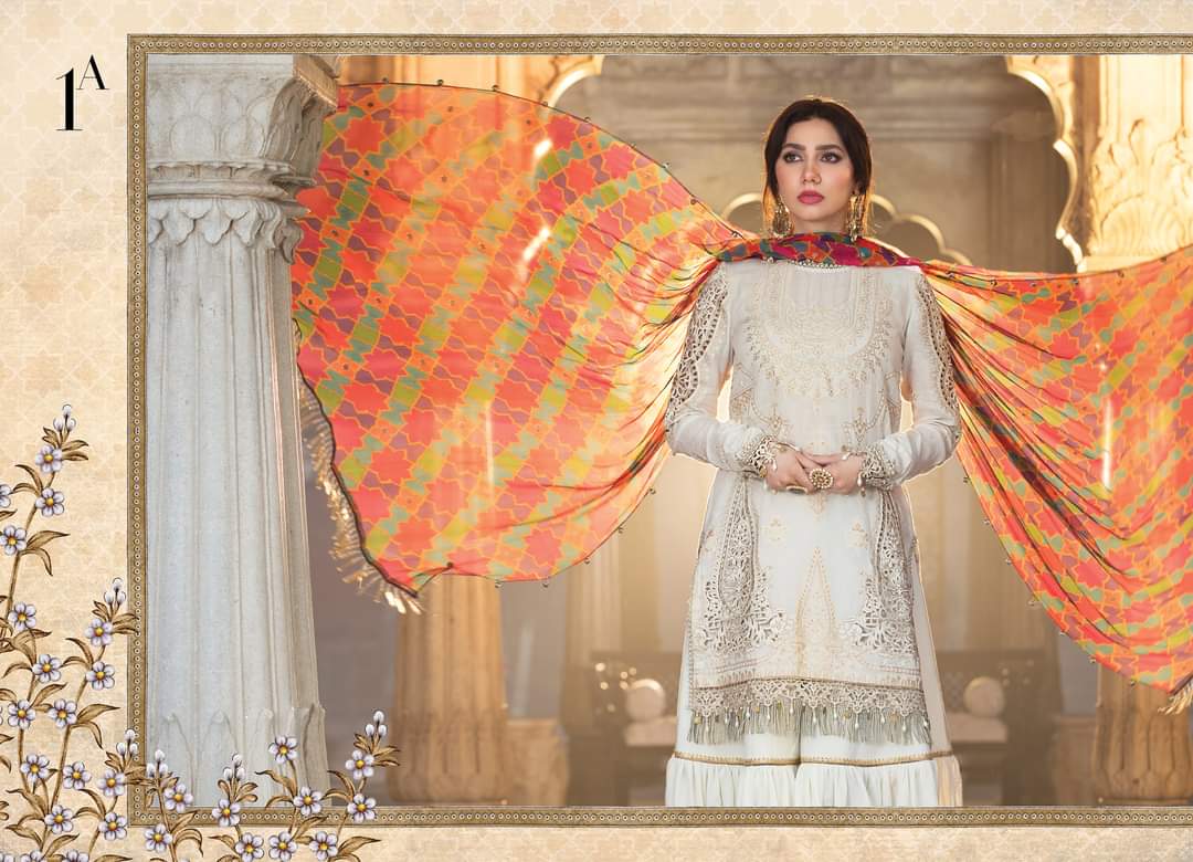 D22-01-A | Maria B | Unstitched Luxury Lawn Collection 2022