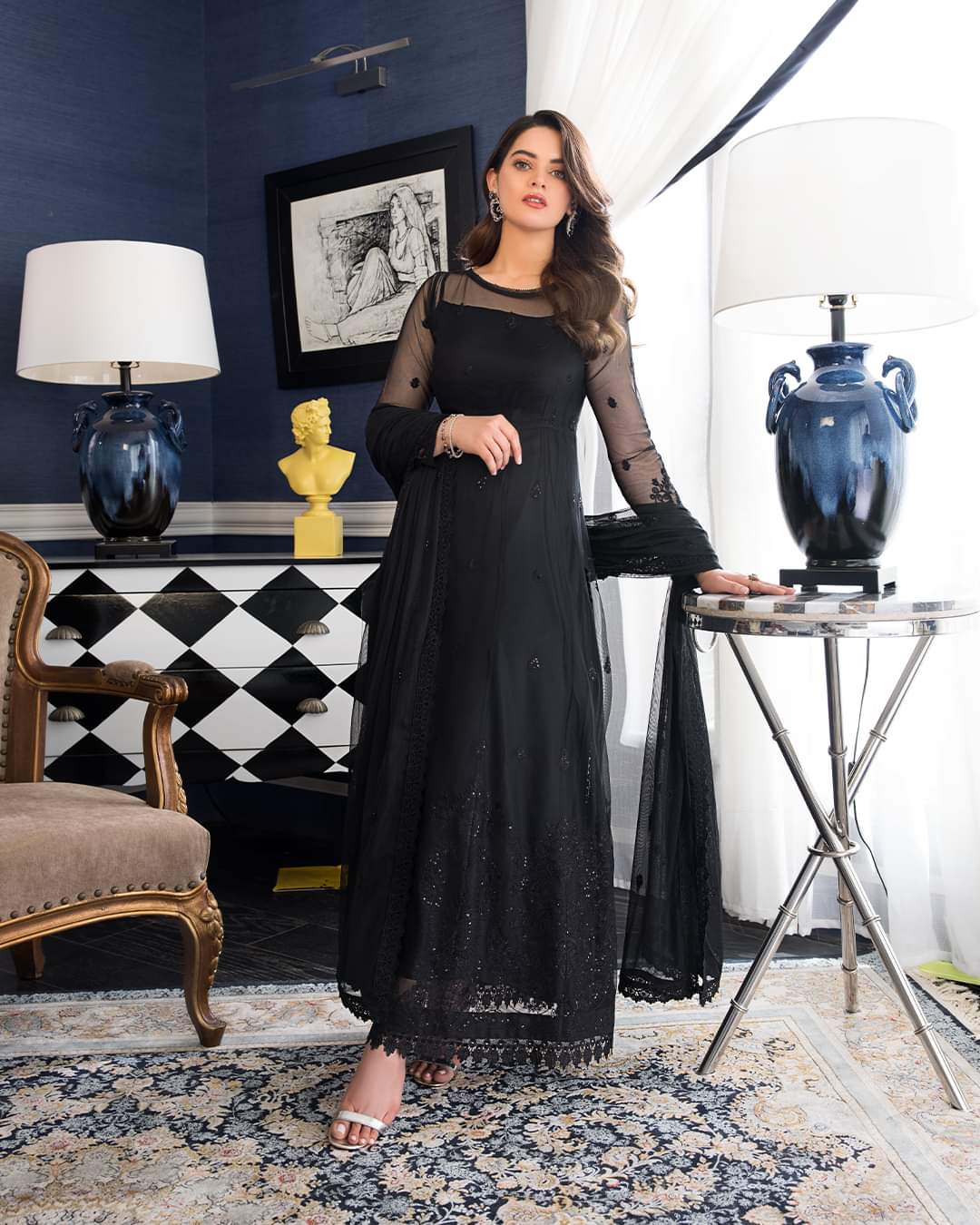 AJIM-24 | Asim Jofa | Iqra And Minal Edit | Unstitched Collection 2022
