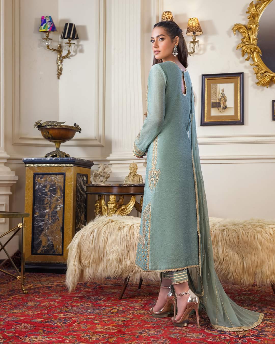 AJIM-21 | Asim Jofa | Iqra And Minal Edit | Unstitched Collection 2022