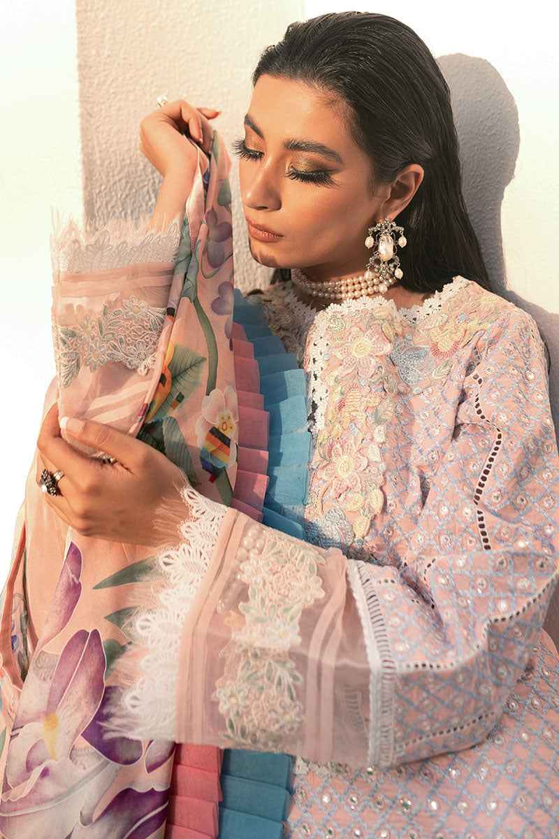 Pink Suede - HM22-04B | Mushq  | Hemline Lawn Collection 2022