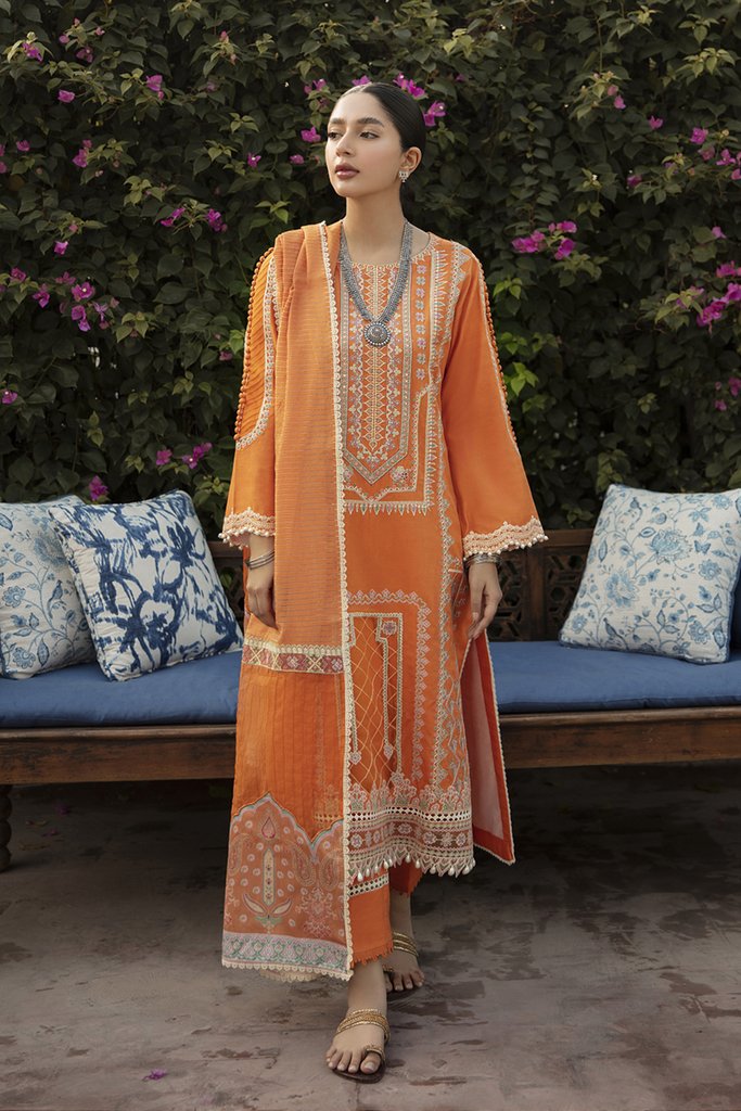 NW-12 | Qalamkar | Unstitched Qline Linen Collection 2021