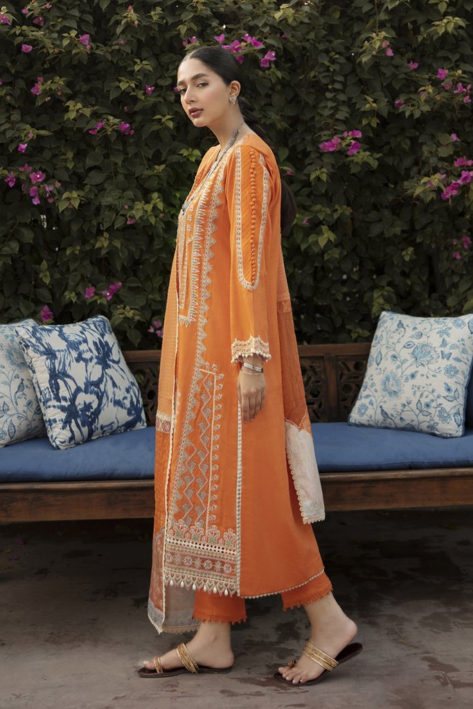 NW-12 | Qalamkar | Unstitched Qline Linen Collection 2021