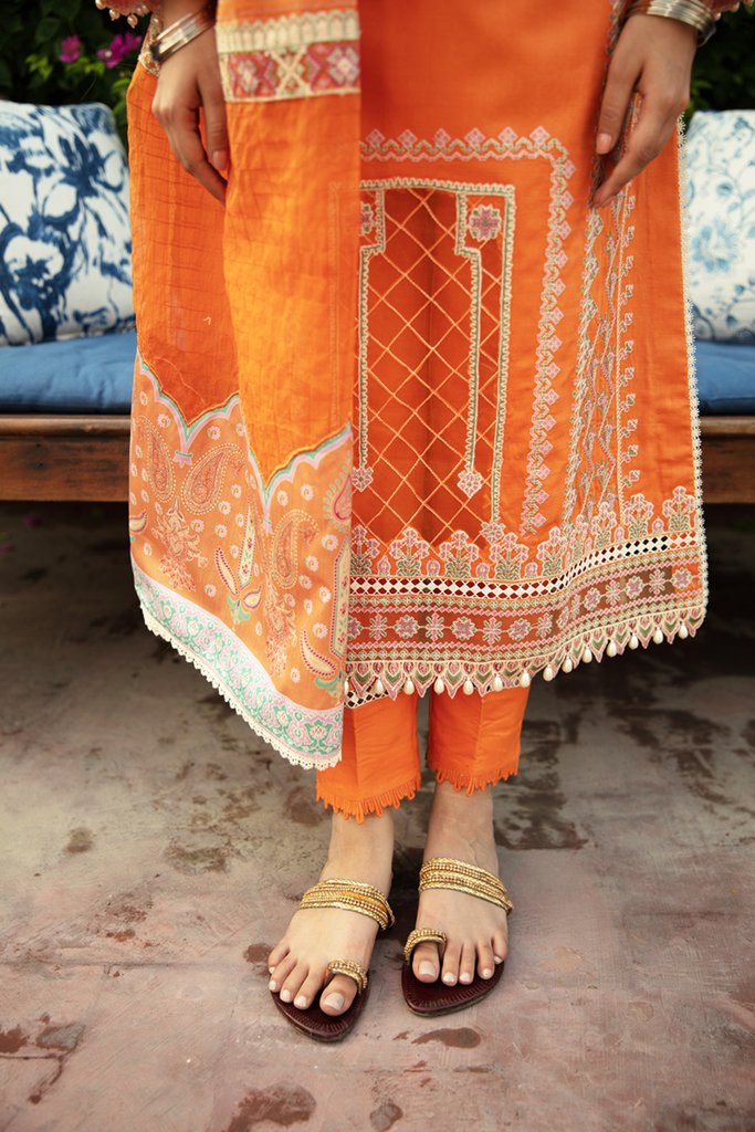NW-12 | Qalamkar | Unstitched Qline Linen Collection 2021