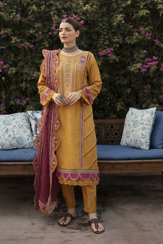 NW-13 | Qalamkar | Unstitched Qline Linen Collection 2021