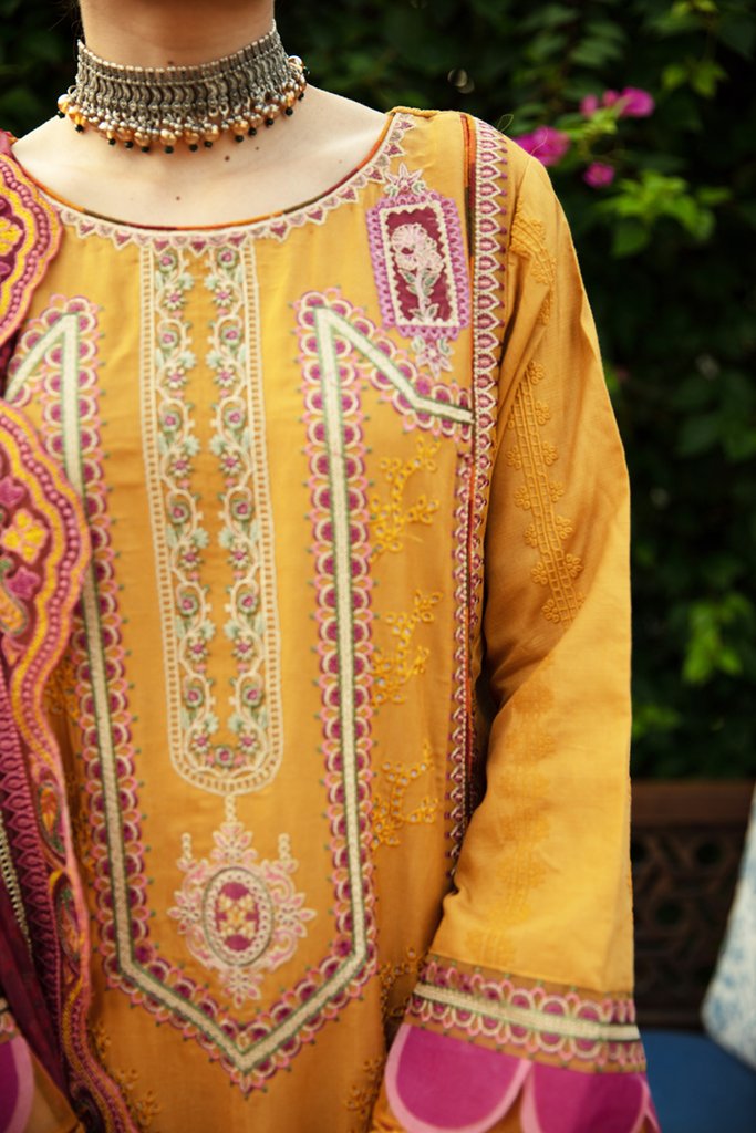 NW-13 | Qalamkar | Unstitched Qline Linen Collection 2021