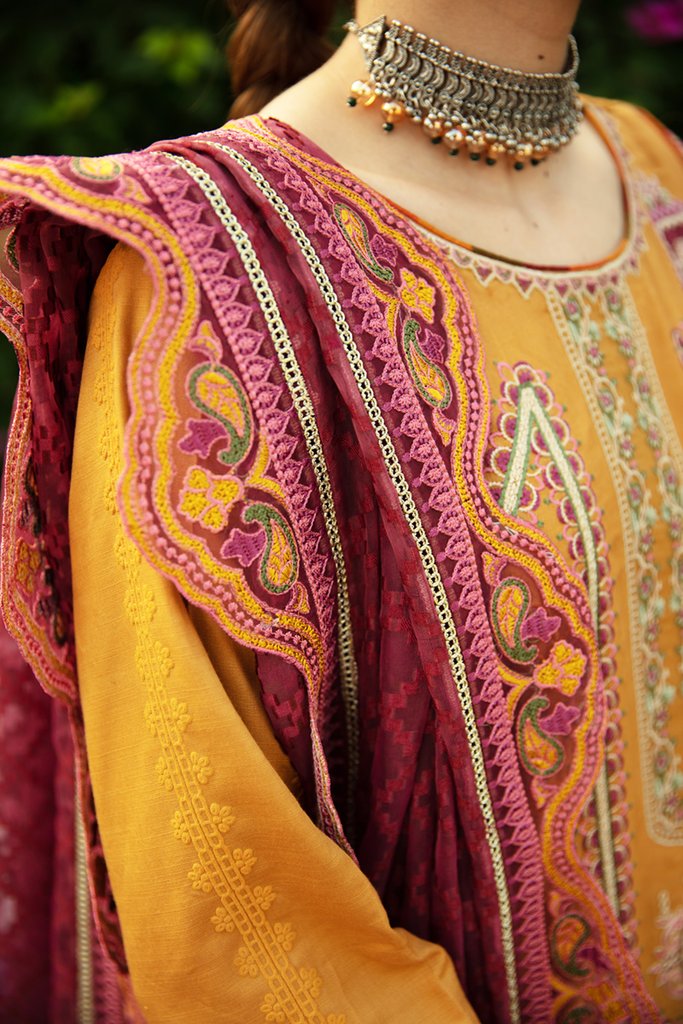 NW-13 | Qalamkar | Unstitched Qline Linen Collection 2021