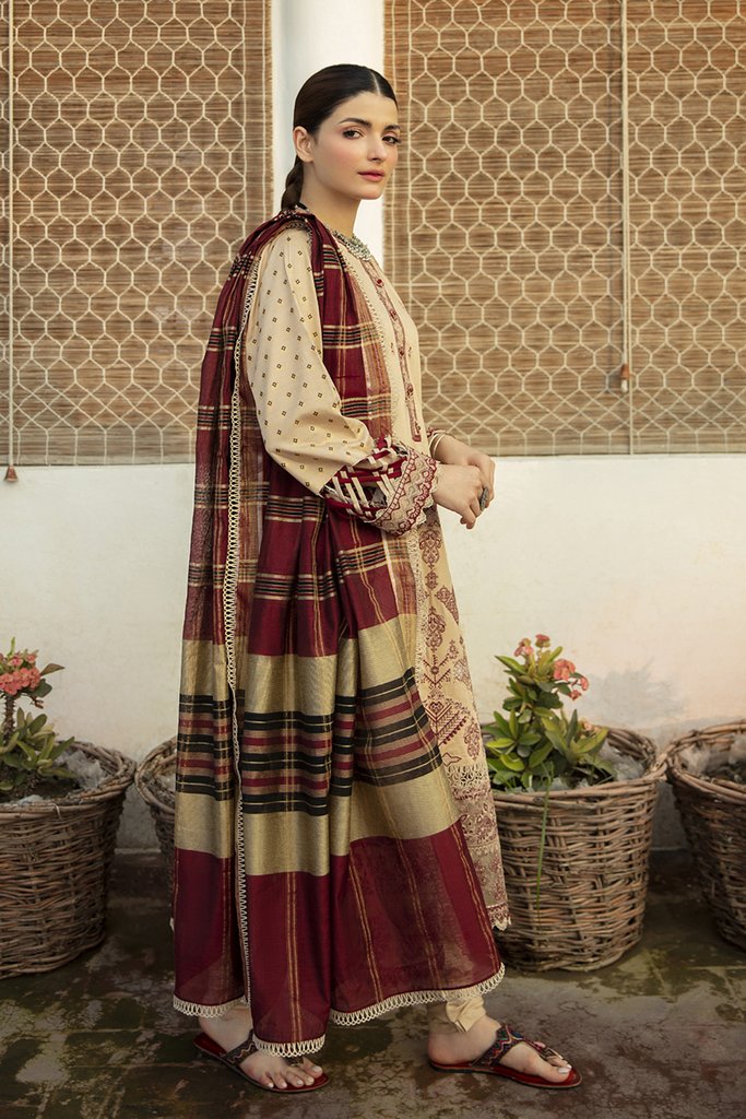 NW-06 | Qalamkar | Unstitched Qline Linen Collection 2021