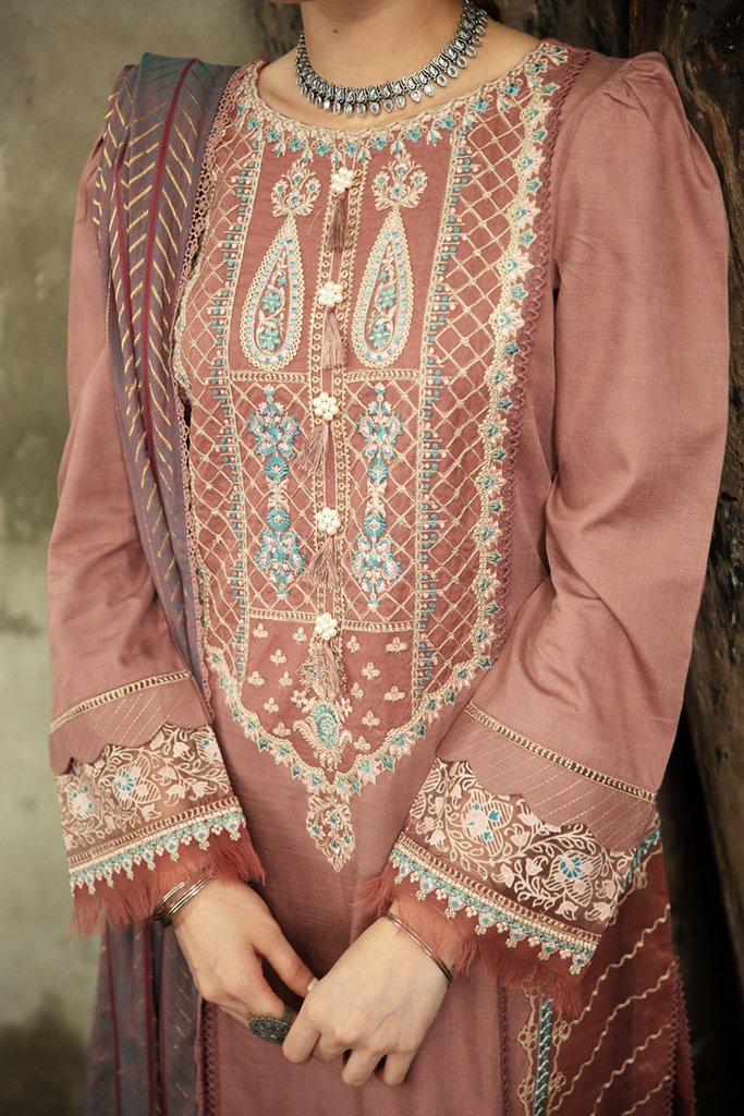 NW-01 | Qalamkar | Unstitched Qline Linen Collection 2021