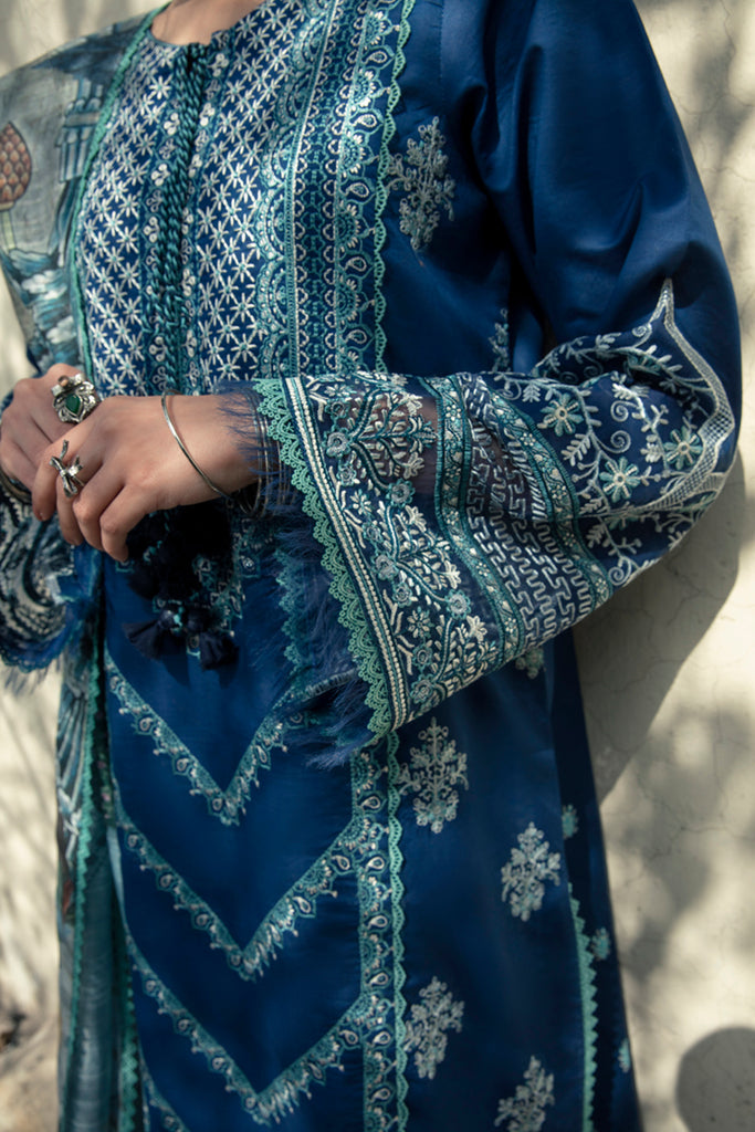 QB - 03 Adda | Qalamkar | Qline Summer Lawn 2022