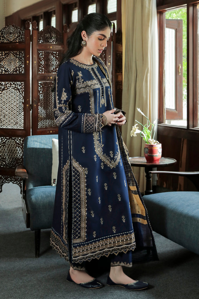 AQ-10 ESHAAL | Qalamkar | Qline Dastak Lawn Collection 2022