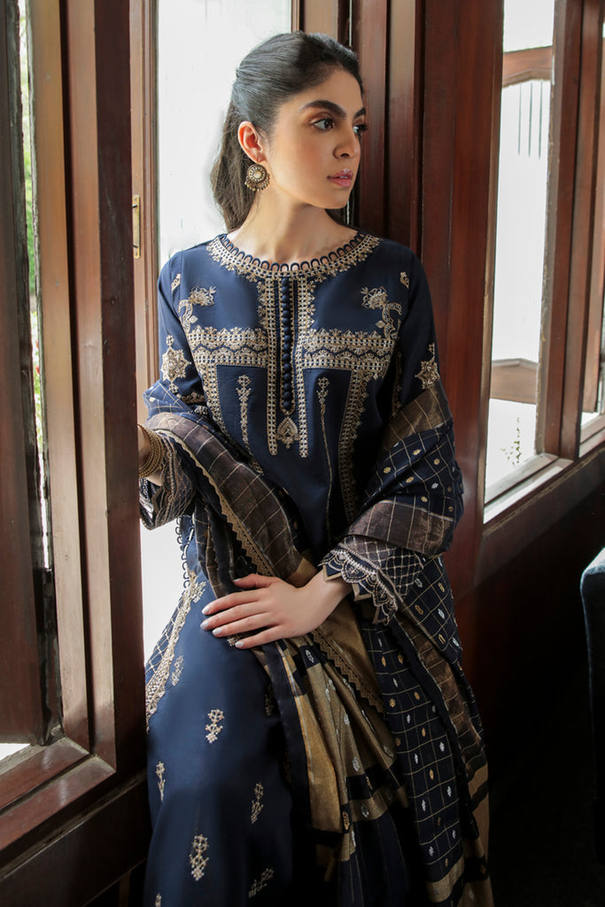 AQ-10 ESHAAL | Qalamkar | Qline Dastak Lawn Collection 2022