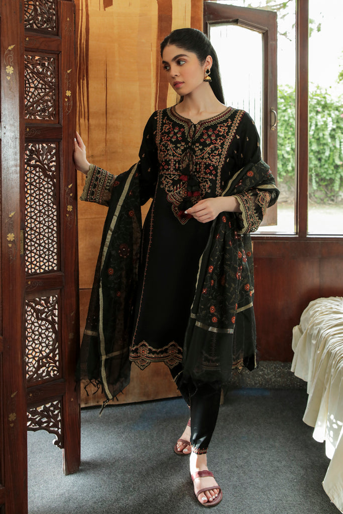 AQ-01 ZAREEN | Qalamkar | Qline Dastak Lawn Collection 2022