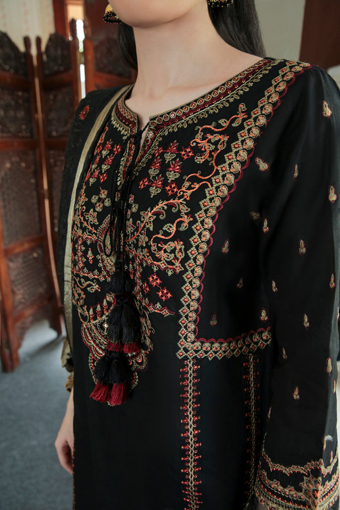 AQ-01 ZAREEN | Qalamkar | Qline Dastak Lawn Collection 2022