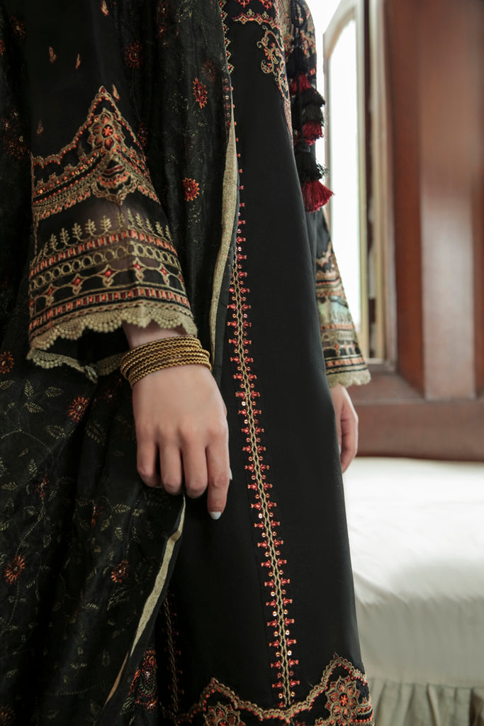 AQ-01 ZAREEN | Qalamkar | Qline Dastak Lawn Collection 2022
