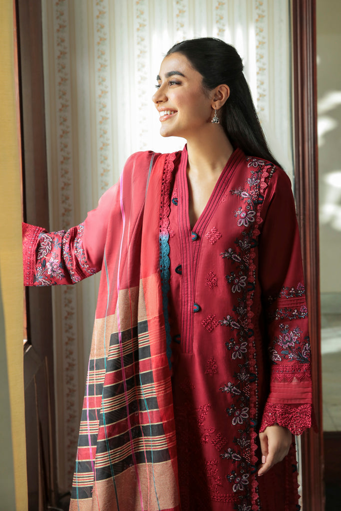 AQ-07 MAYA | Qalamkar | Qline Dastak Lawn Collection 2022