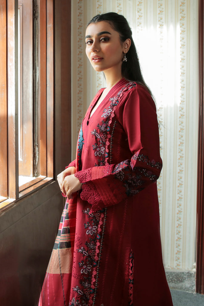AQ-07 MAYA | Qalamkar | Qline Dastak Lawn Collection 2022