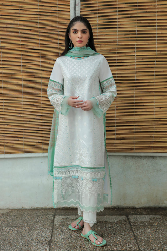 AQ-09 NAILA | Qalamkar | Qline Dastak Lawn Collection 2022