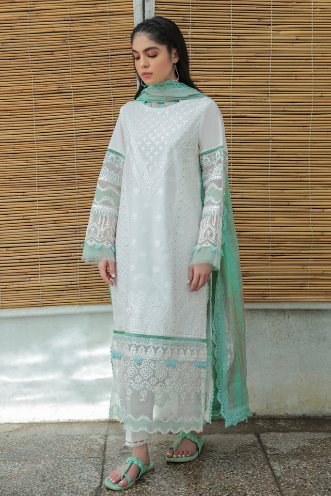 AQ-09 NAILA | Qalamkar | Qline Dastak Lawn Collection 2022