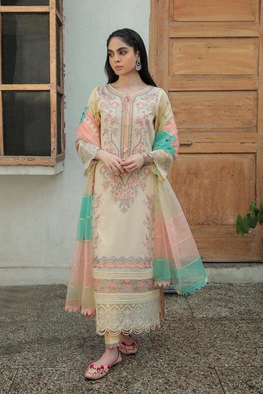 AQ-02 ASFA | Qalamkar | Qline Dastak Lawn Collection 2022