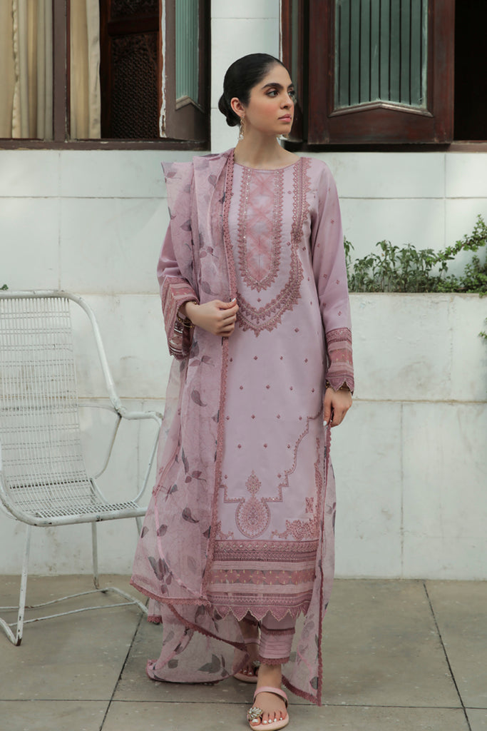 AQ-04 ELAAF | Qalamkar | Qline Dastak Lawn Collection 2022