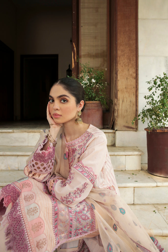 AQ-08 SAMAR | Qalamkar | Qline Dastak Lawn Collection 2022