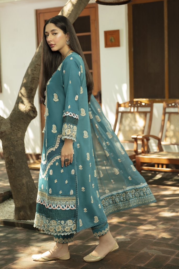 NW-15 | Qalamkar | Unstitched Qline Linen Collection 2021