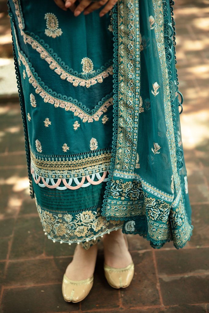 NW-15 | Qalamkar | Unstitched Qline Linen Collection 2021