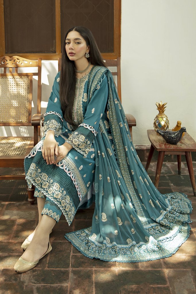 NW-15 | Qalamkar | Unstitched Qline Linen Collection 2021
