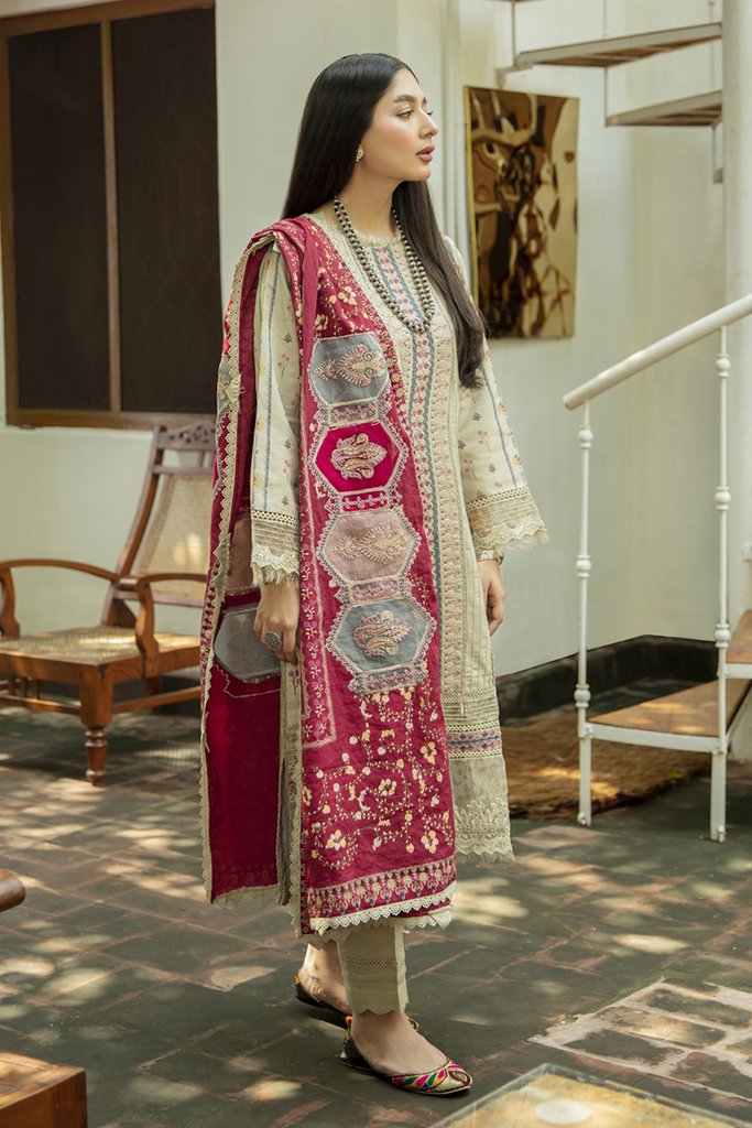 NW-05 | Qalamkar | Unstitched Qline Linen Collection 2021