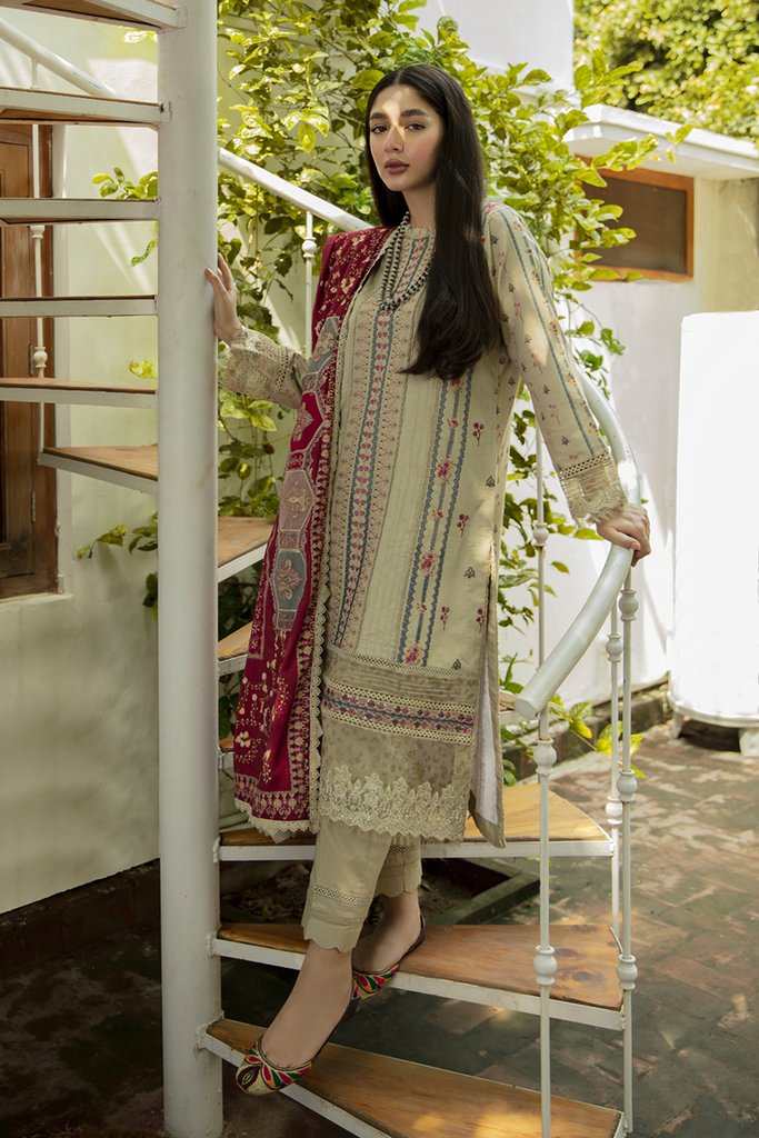 NW-05 | Qalamkar | Unstitched Qline Linen Collection 2021