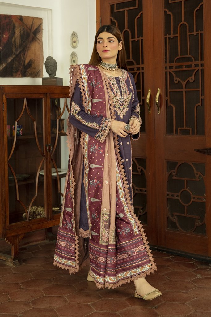 NW-09 | Qalamkar | Unstitched Qline Linen Collection 2021