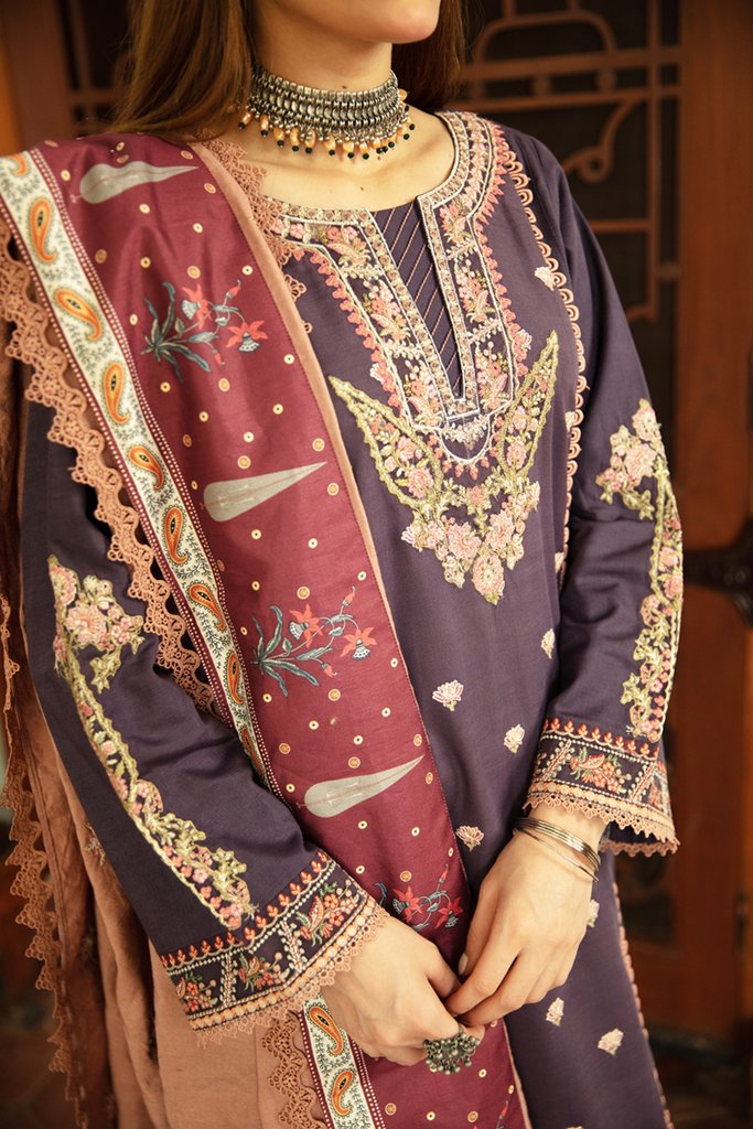 NW-09 | Qalamkar | Unstitched Qline Linen Collection 2021