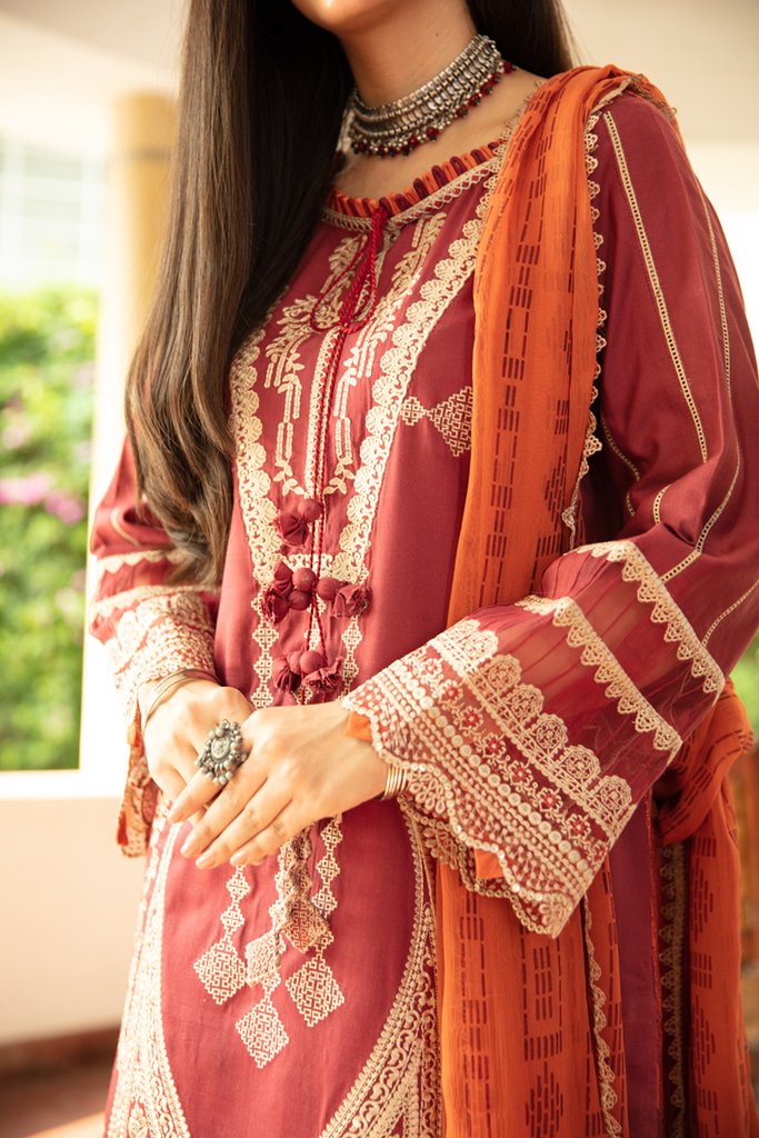 NW-07 | Qalamkar | Unstitched Qline Linen Collection 2021