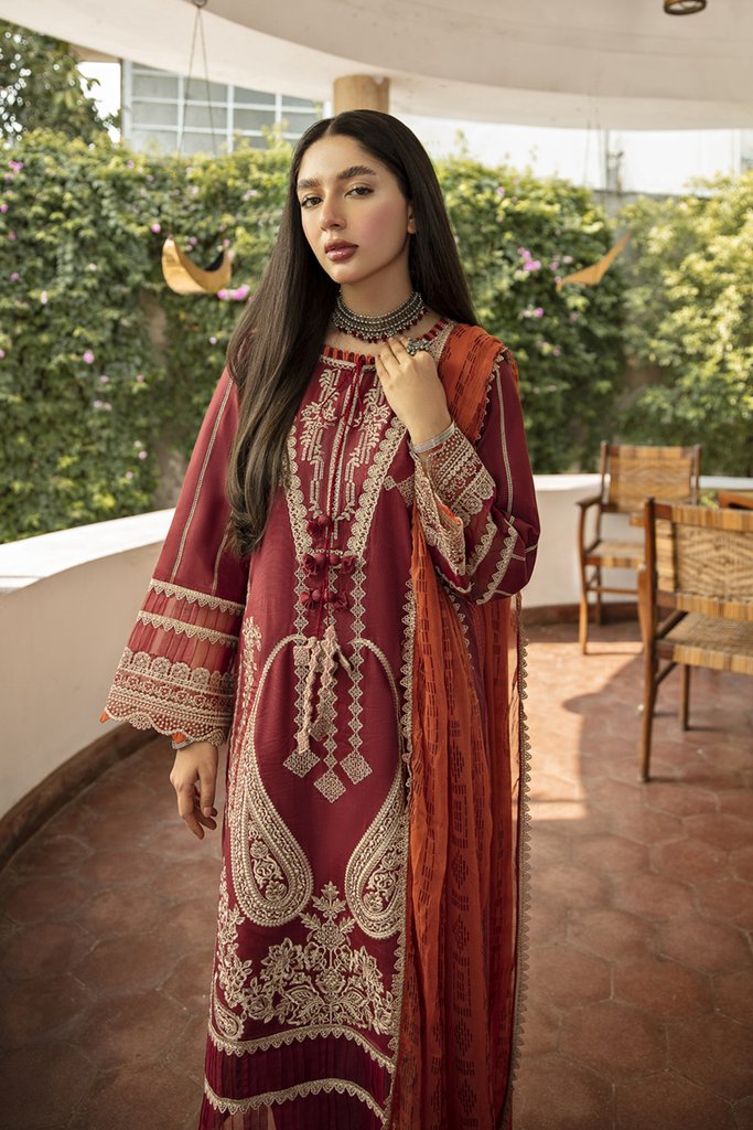 NW-07 | Qalamkar | Unstitched Qline Linen Collection 2021