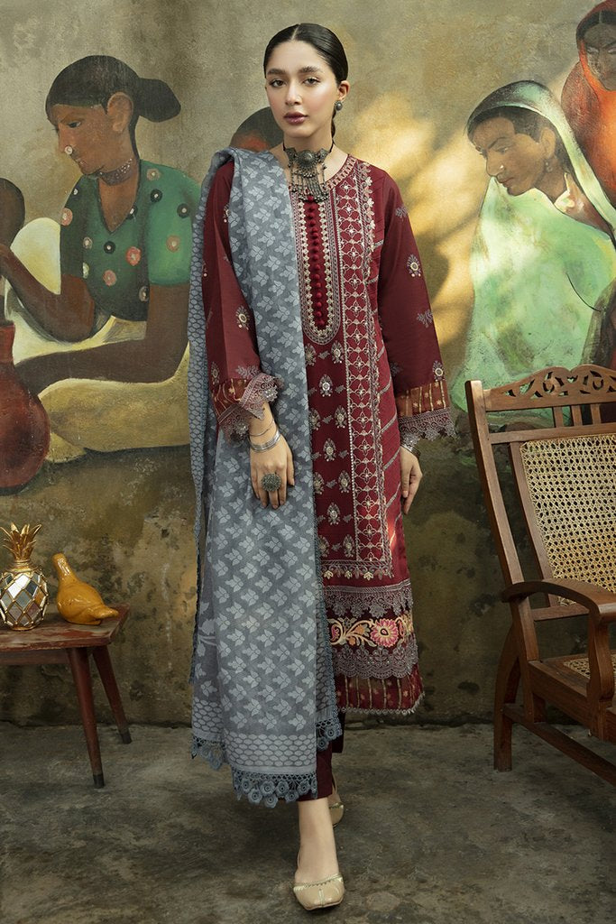 NW-02 | Qalamkar | Unstitched Qline Linen Collection 2021