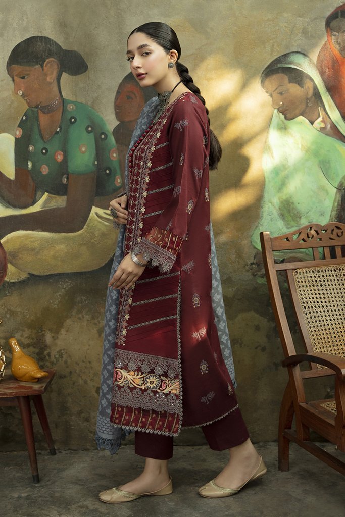 NW-02 | Qalamkar | Unstitched Qline Linen Collection 2021