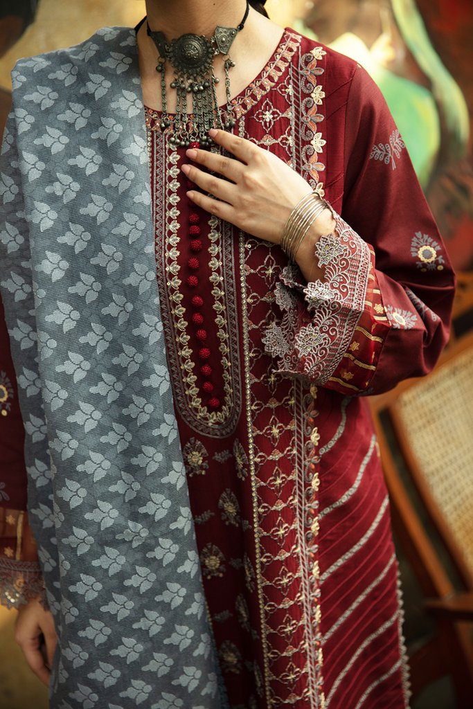 NW-02 | Qalamkar | Unstitched Qline Linen Collection 2021