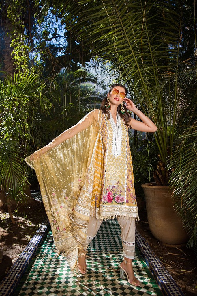 Design 13A | Sobia Nazir | Unstitched | Luxury Lawn 2020