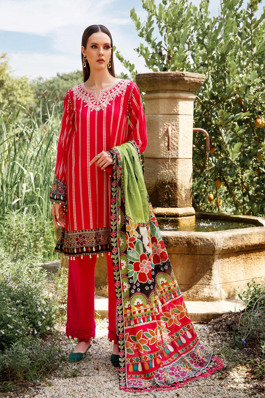 12B | Maria B | M Basics Unstitched Lawn 2023