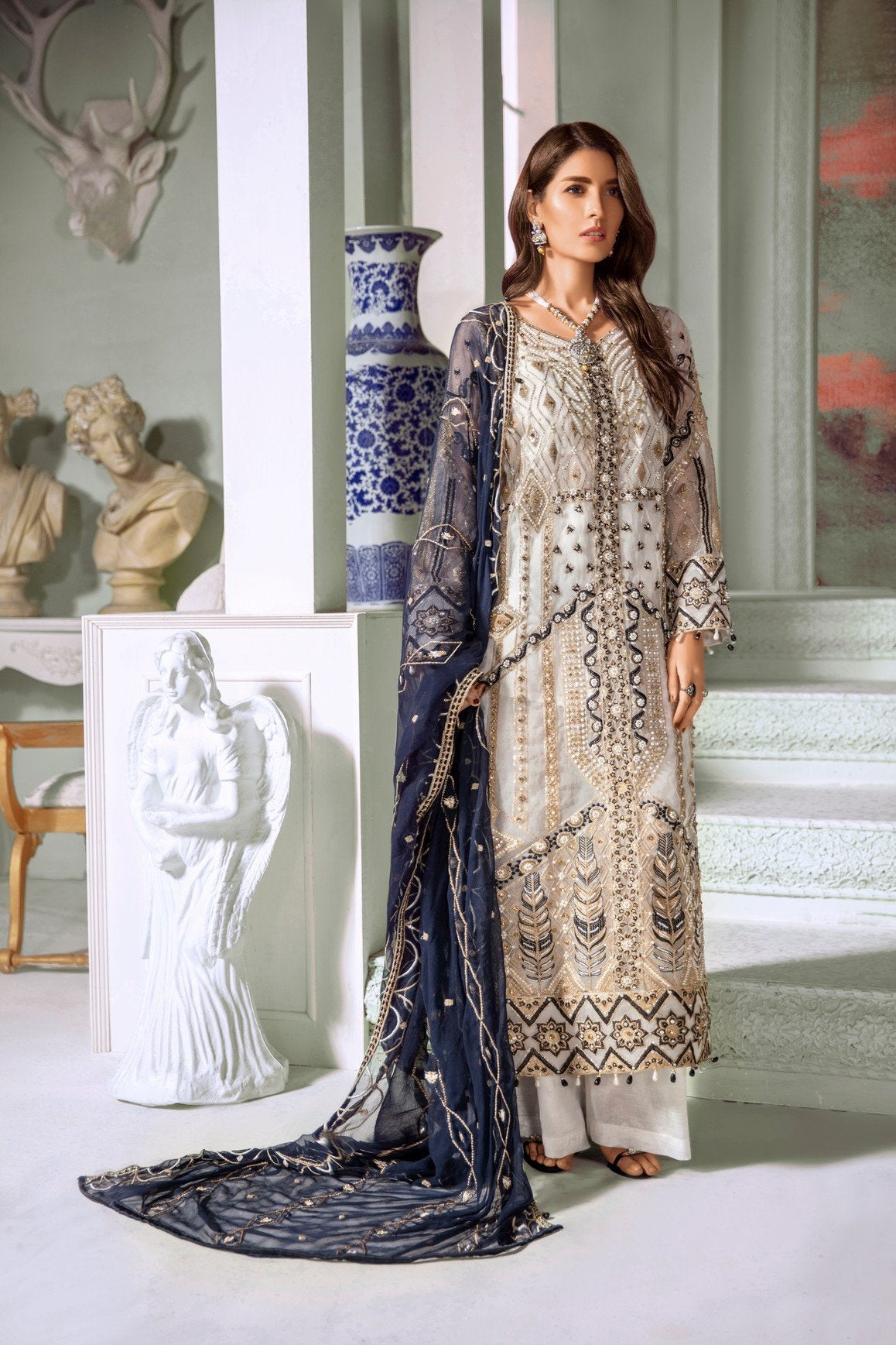 Perl Harps (MMC-01) | Maryum n Maria | Embroidered Collection