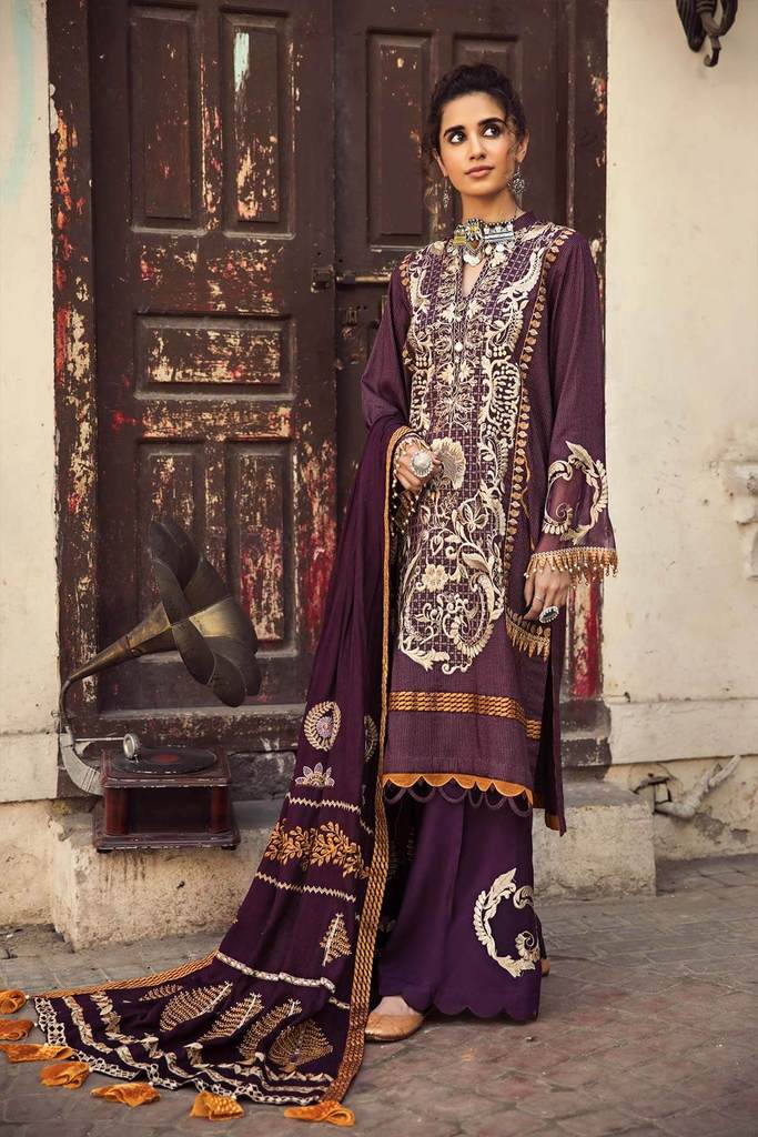 Plumburn MSK 02 | Charizma | Signature | Masakali Fall'20 | Embroidered Premium Shawl Collection
