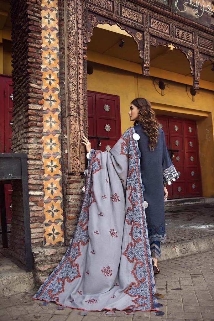 Lofty Dreams MSK 03 | Charizma | Signature | Masakali Fall'20 | Embroidered Premium Shawl Collection